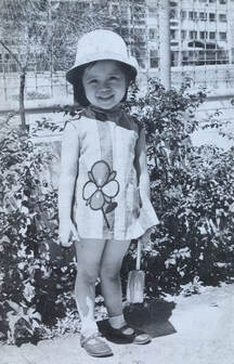 Teresa at age three in Hong Kong